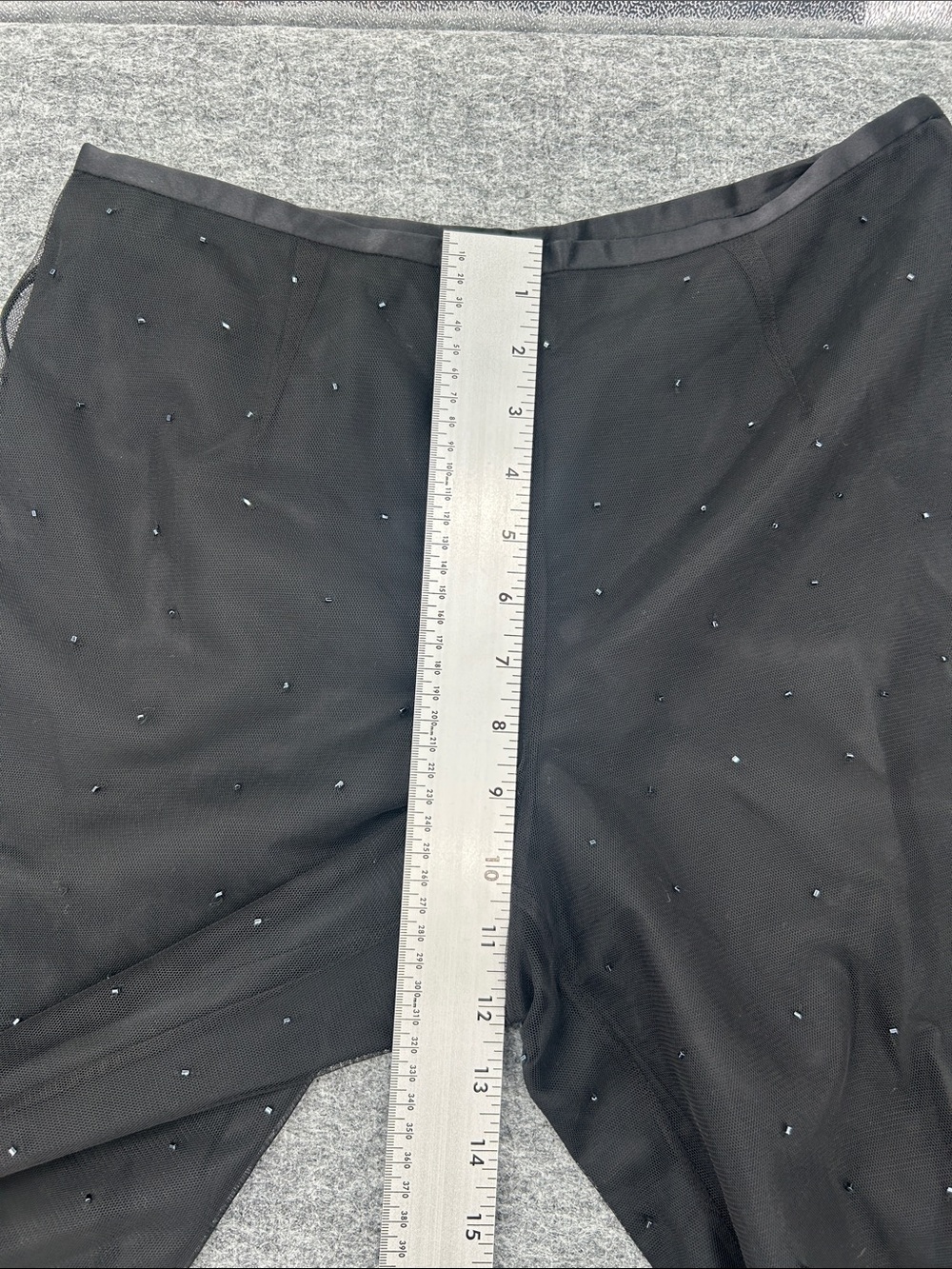 Ann Taylor Black Embellished Wide-Leg Kids Bottoms Sequined Pants Sz 8P - Picture 6 of 13